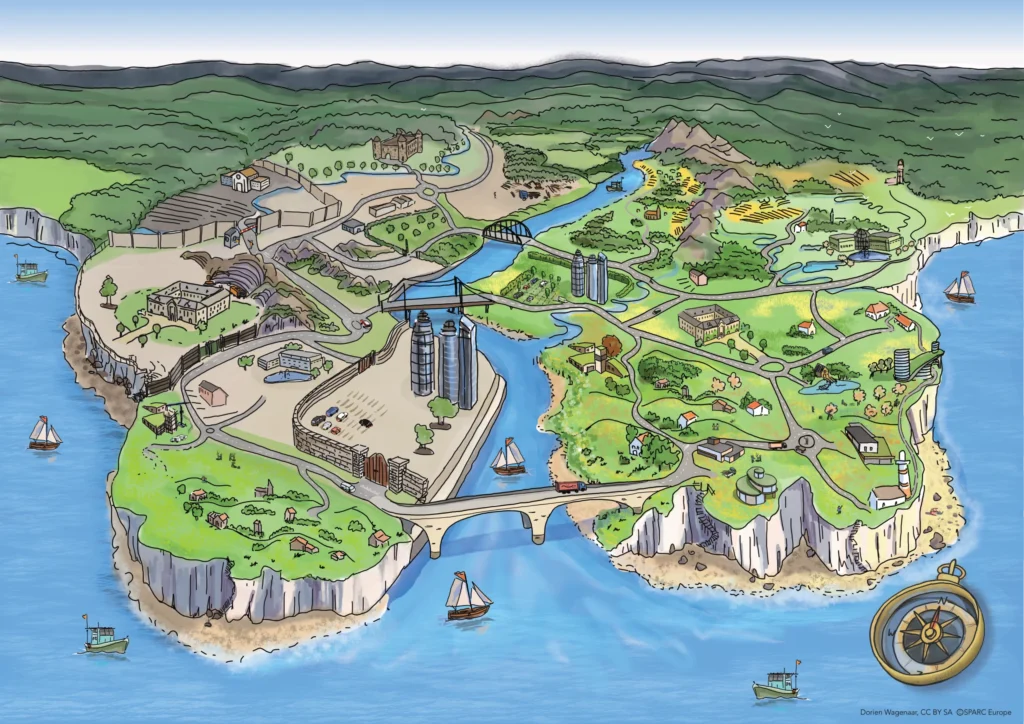 Bridging two landscapes: A vision for OA scholarly communication in Europe